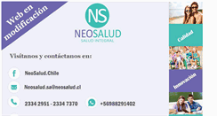 Desktop Screenshot of neosalud.cl