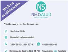 Tablet Screenshot of neosalud.cl